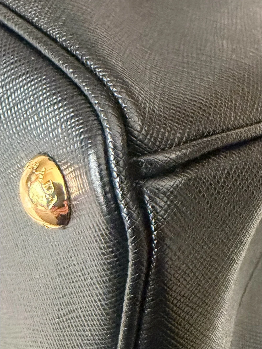 Prada Black Saffiano Galeria Bag